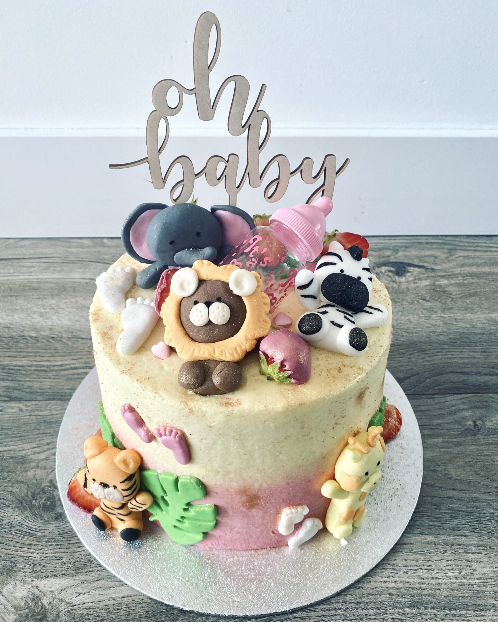 baby jungle cake